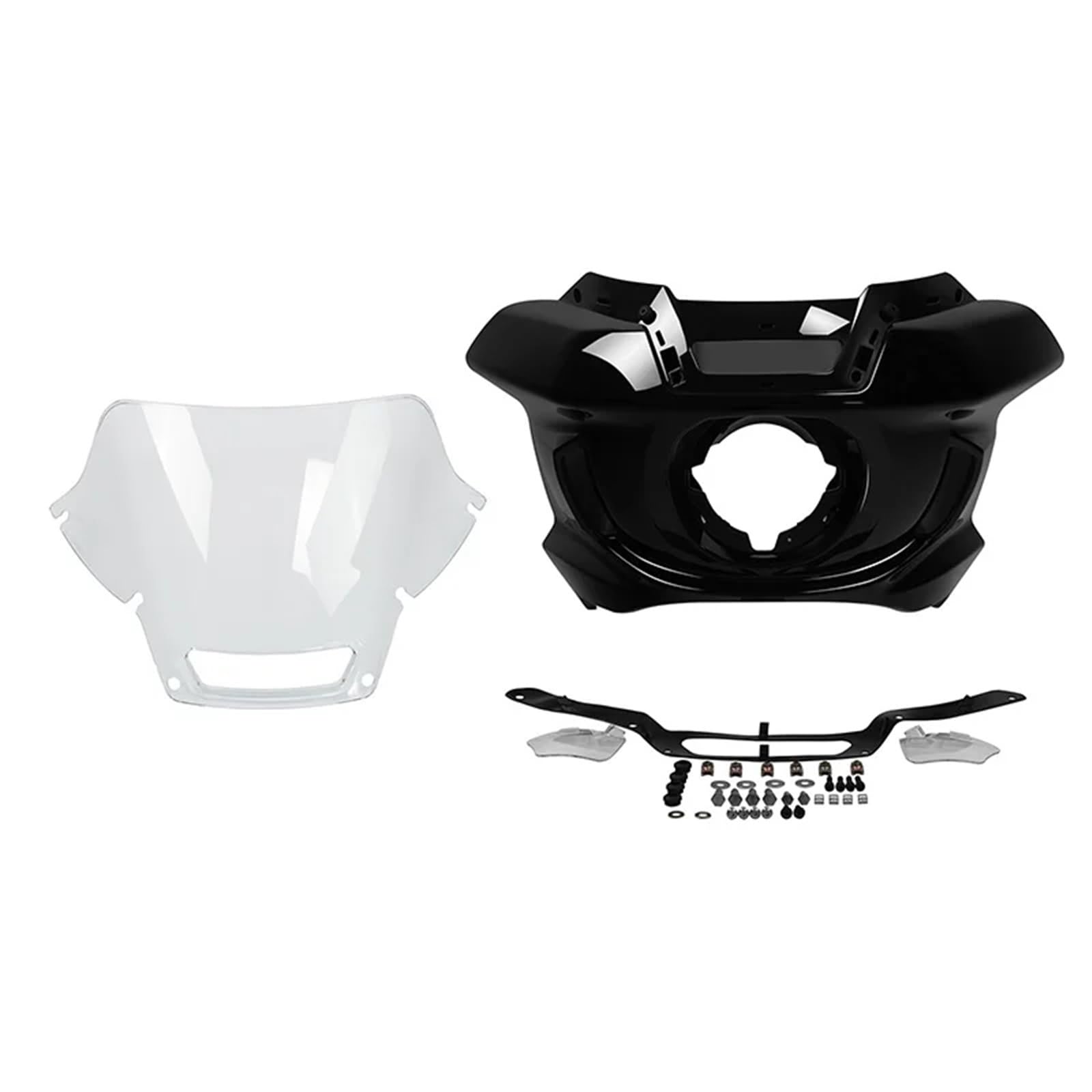 Motorrad-Scheinwerferverkleidung, klare Windschutzscheibe, kompatibel mit Harley FXLRST 1YXZ LOW RIDER ST 2022–2023(Clear) von EGXKAOME