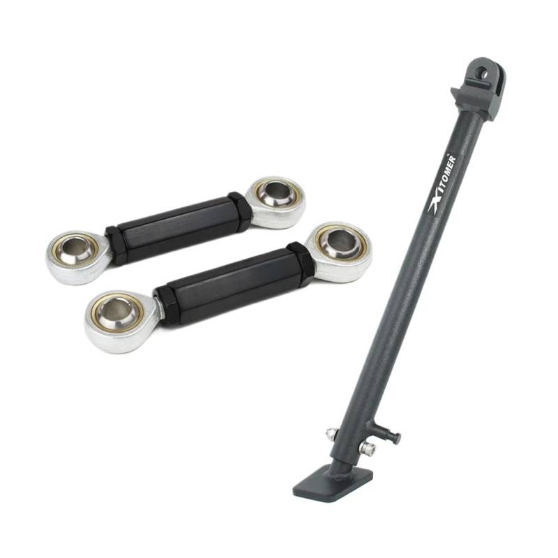 Verstellbarer Motorrad-Seitenständer, kompatibel mit Yamaha WR250F 2007–2019, WR450F 2007–2018, YZ450FX, Tieferlegungsglieder for die Hinterradaufhängung von EGXKAOME