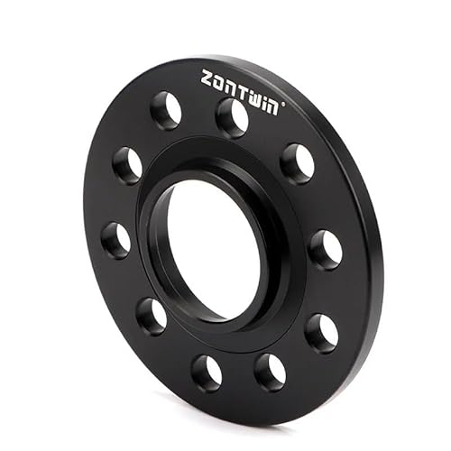 2-teiliger 10/12/15-mm-Rad-Distanzstück-Adapter PCD 5 x 114,3 CB 64,1 mm passend for Fit, Accord, Civic(2PCS 8mm Black) von EHJFGJ