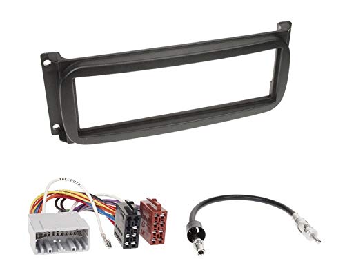 1 Din Radio Einbauset Blende Radioanschlusskabel Antennenadapter für Chrysler Sebring (JR) 2001-2007 von EHO