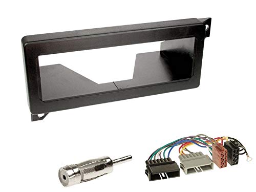 1 Din Radio Einbauset Blende Radioanschlusskabel Antennenadapter für Chrysler Voyager (GS) 1996-2000 von EHO