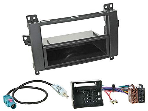 1 Din Radio Einbauset Blende Radioanschlusskabel Antennenadapter für Mercedes Vito Viano W639 2006-2014 von EHO