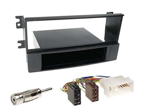 1 Din Radio Einbauset Blende Radioanschlusskabel Antennenadapter für Kia Sorento (BL/JC Facelift) 2006-2009 von EHO