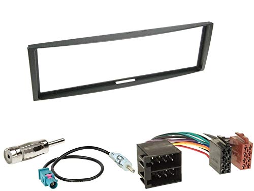 1 Din Radio Einbauset Blende Radioanschlusskabel Antennenadapter für Renault Modus + Grand (P) 2004-2012 von EHO