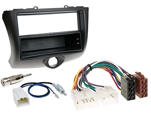 1 Din Radio Einbauset Blende Radioanschlusskabel Antennenadapter für Toyota Yaris Verso P1 Facelift 2003-2005 von EHO