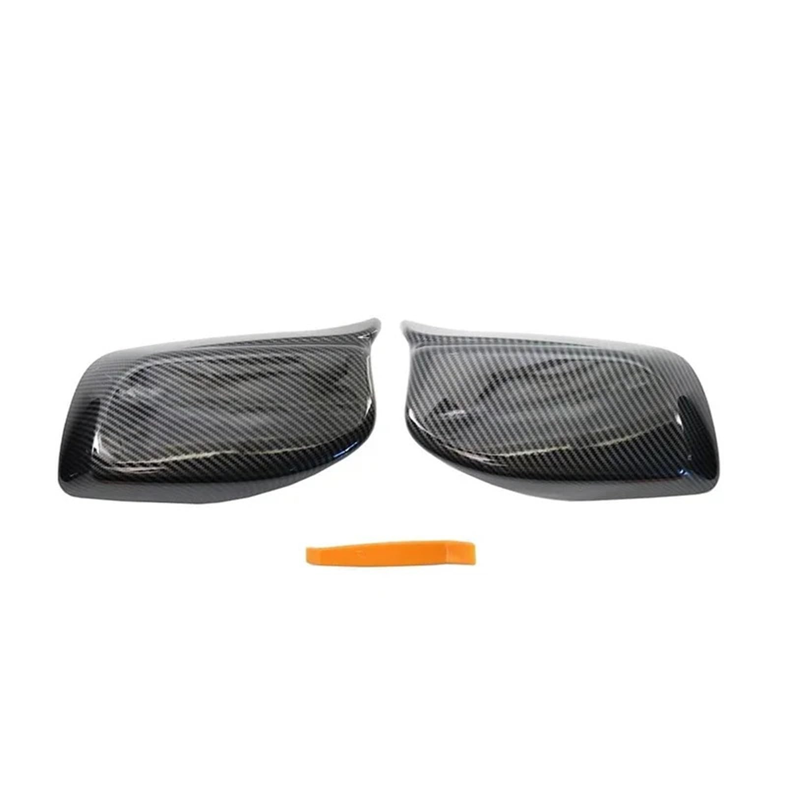 Außenspiegel für Abdeckkappen für Rückspiegel passend für BMW 5er E60 E61 E63 E64 2004–2008 520i 525i 528i 528xi 530i.(Carbon One Pair) von EHYSYN