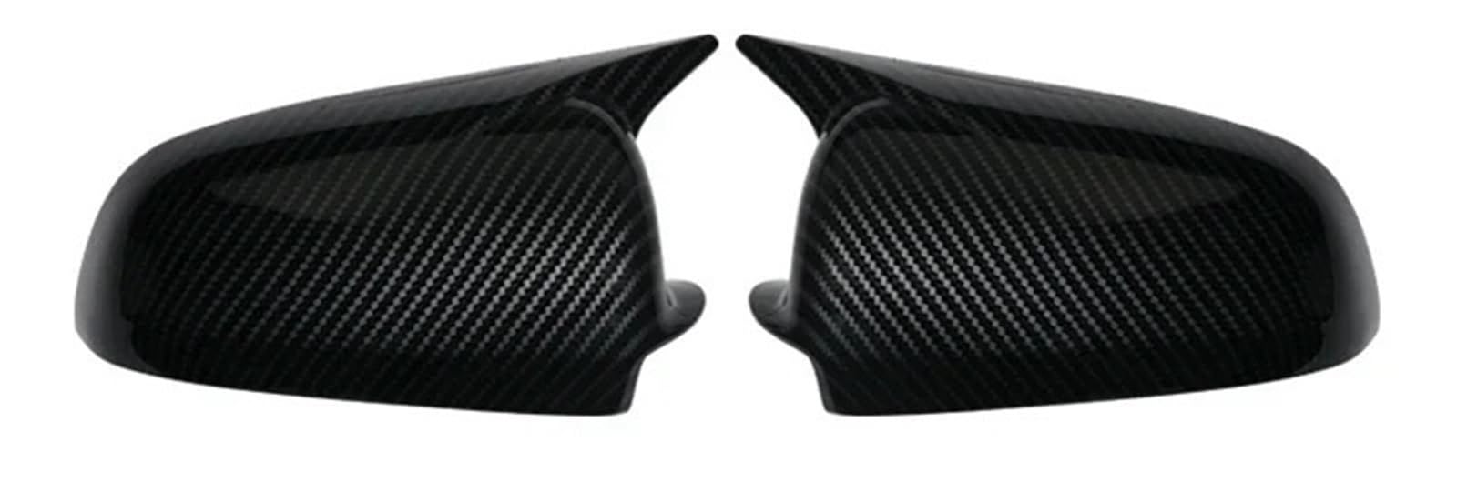 Außenspiegel für Carbon-Look und leuchtend schwarzer Rückspiegel, passend für Audi A3 S3 8P 05–08, A4 S4 B6 B7 8E 8H, A6 S6 C6 4F.(Carbon fiber pattern) von EHYSYN