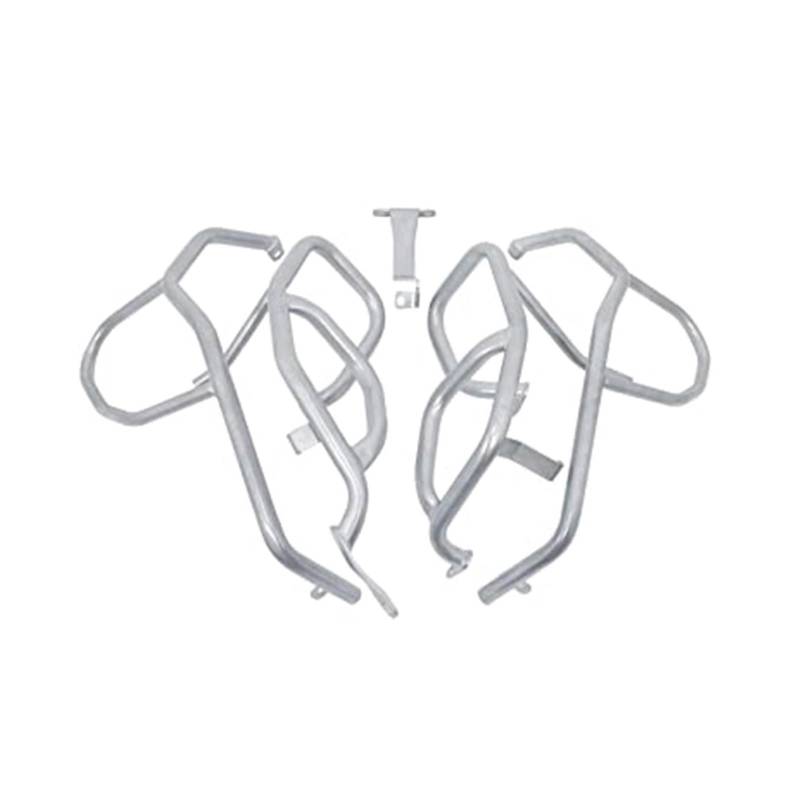 motorrad stoßstangen blöcke FIT Für BMW F850GS F750GS F 750 850 GS 2017-2023 Motorrad Motor Schutz Verkleidung Rahmen Crash Tank Bar Stoßstange Sturzbügel(A SET Silver) von EHYSYN