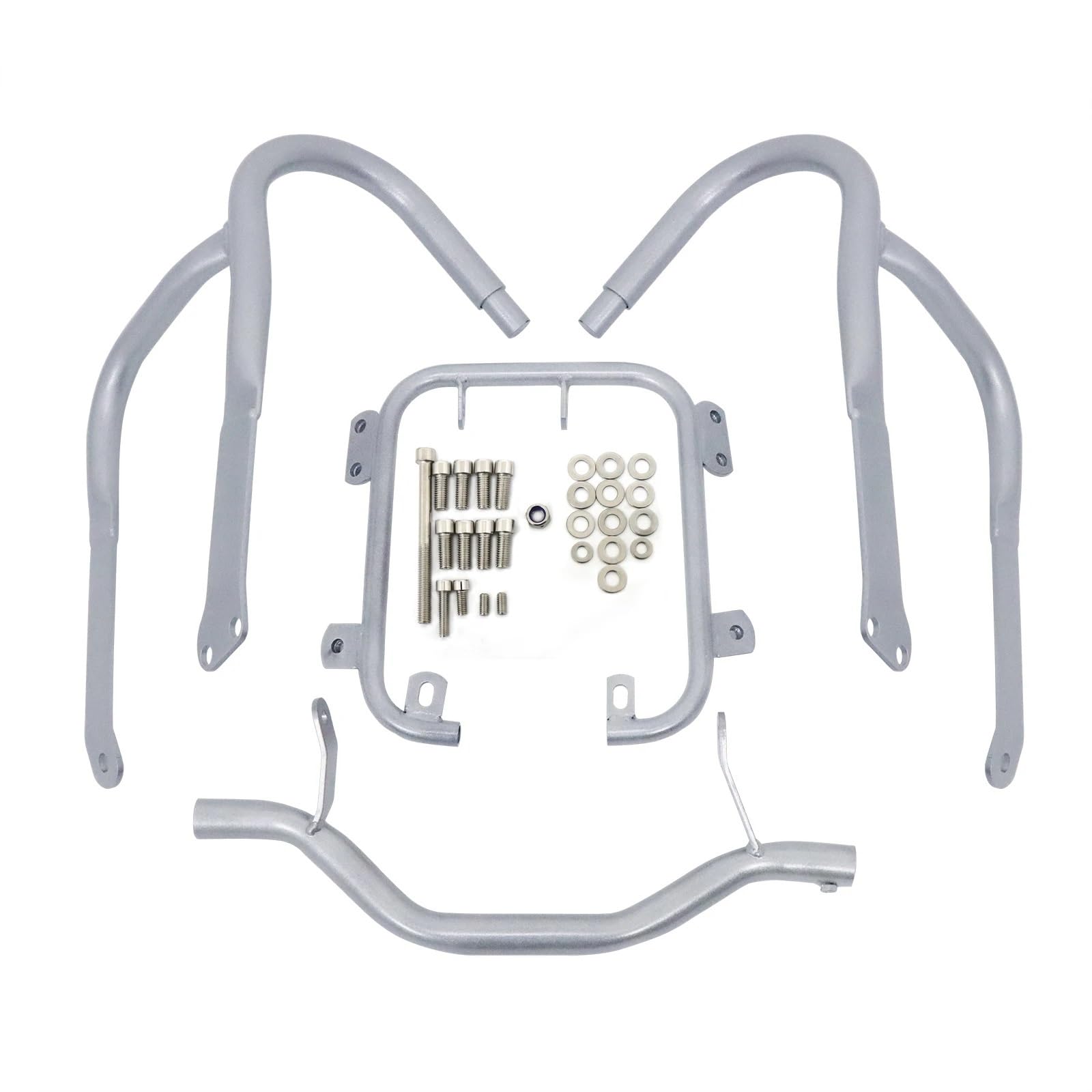 motorrad stoßstangen blöcke Fit Für BMW R1200RT R1200RT 2004-2013 2012 Vorne Hinten Motor Schutz Autobahn Crash Bar Stoßstange Käfig Tank Protector Sturzbügel(Front silver) von EHYSYN