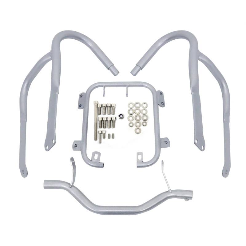 motorrad stoßstangen blöcke Fit Für BMW R1200RT R1200RT 2004-2013 2012 Vorne Hinten Motor Schutz Autobahn Crash Bar Stoßstange Käfig Tank Protector Sturzbügel(Front silver) von EHYSYN
