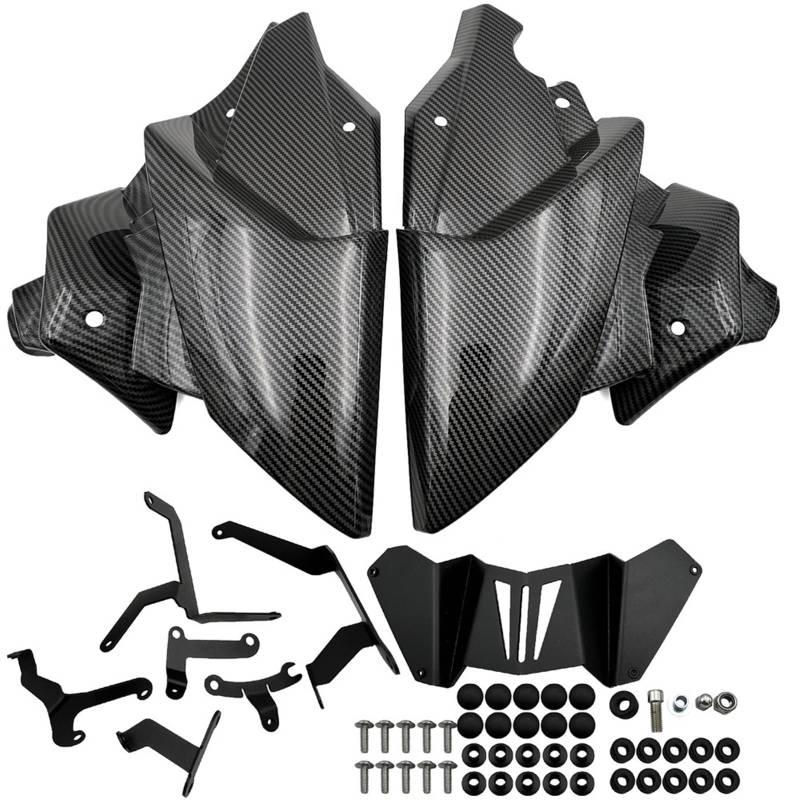 motorrad stoßstangen blöcke Fit Für YAMAHA MT09 MT09 SP 2021-2024 TRACER 9 GT 900 Unteren Bauch Pan Motor Spoiler Chassis Shroud Verkleidung Pan gugel Sturzbügel(Carbon) von EHYSYN