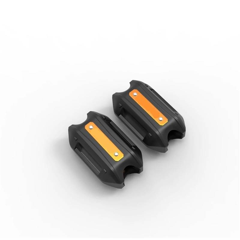 motorrad stoßstangen blöcke Motorrad 25MM Motor Crash Bar Stoßstange Dekorative Schutz Block FIT Für KAWASAKI KLE500 KLE650 KLE 500 KLE 600 1991-2007 Sturzbügel(Orange) von EHYSYN