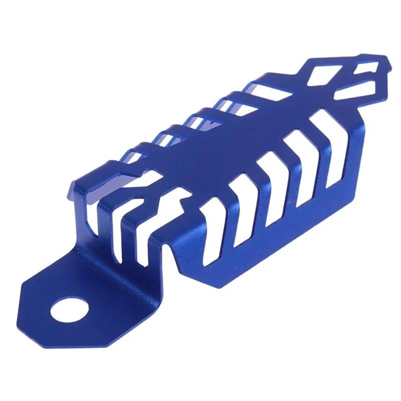 motorrad stoßstangen blöcke Motorrad-Stoßdämpfer-Schutzabdeckung, Vorderradgabel-Dekorabdeckung, Offroad-Stoßdämpfer-Modifikationszubehör Sturzbügel(Blue-1pc) von EHYSYN