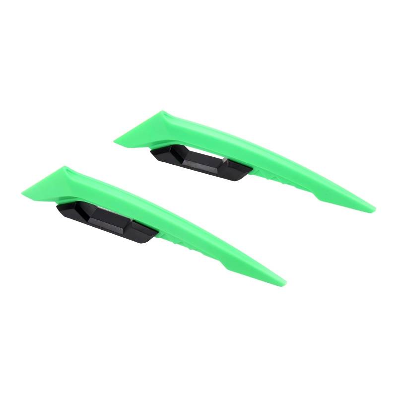 motorrad stoßstangen blöcke Motorrad Universal Side Spoiler Dynamische Flügel Front Verkleidung Winglets 1 paar Aufkleber Aerodynamische Roller Sturzbügel(Green) von EHYSYN