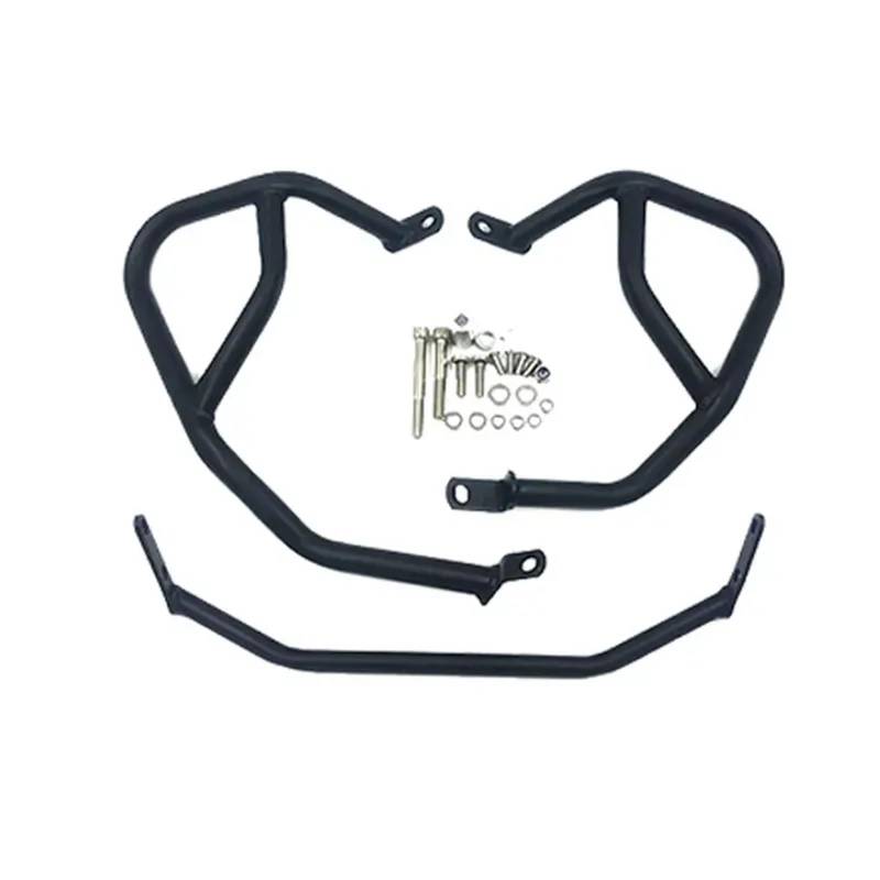 motorrad stoßstangen blöcke Passend für BMW F750GS F850GS F750 GS F850GS 2018-2023 2022 Motorrad-Motorschutzbügel Crash Bars Stoßstangenschutz Sturzbügel(Lower Black) von EHYSYN