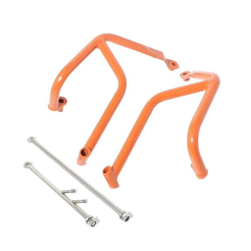 motorrad stoßstangen blöcke Passend für Duke 390 Crash Bar Rahmen Stoßstange Passend für KTM Duke 250 Duke 390 2017-2023 Motorrad Schutz Verkleidung Duke 200 Sturzbügel(Orange) von EHYSYN