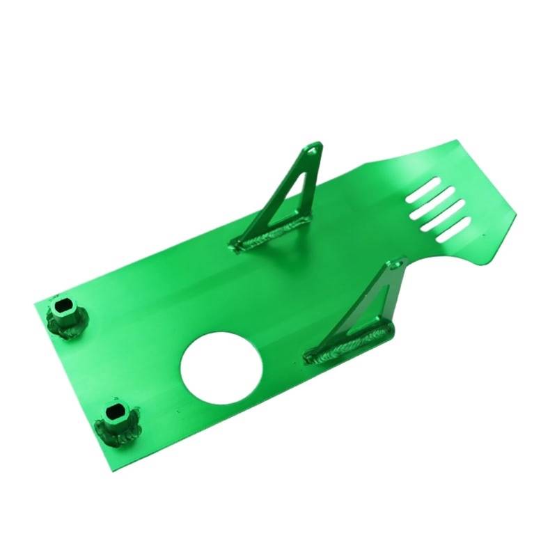 motorrad stoßstangen blöcke Passend für LING QI Motorrad-Motorchassisschutz 335 mm Aluminium-Bauchwannenschutzabdeckung Sturzbügel(Green) von EHYSYN