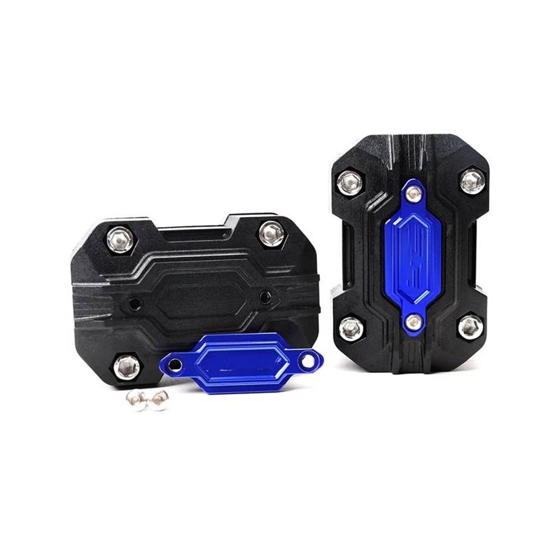 motorrad stoßstangen blöcke Passend für Yamaha Tenere 700 XTZ Tenere 700 Super Tenere XT1200Z Motorrad-Motorschutz-Stoßfängerblock-Zubehör Sturzbügel(2pcs blocks Black) von EHYSYN