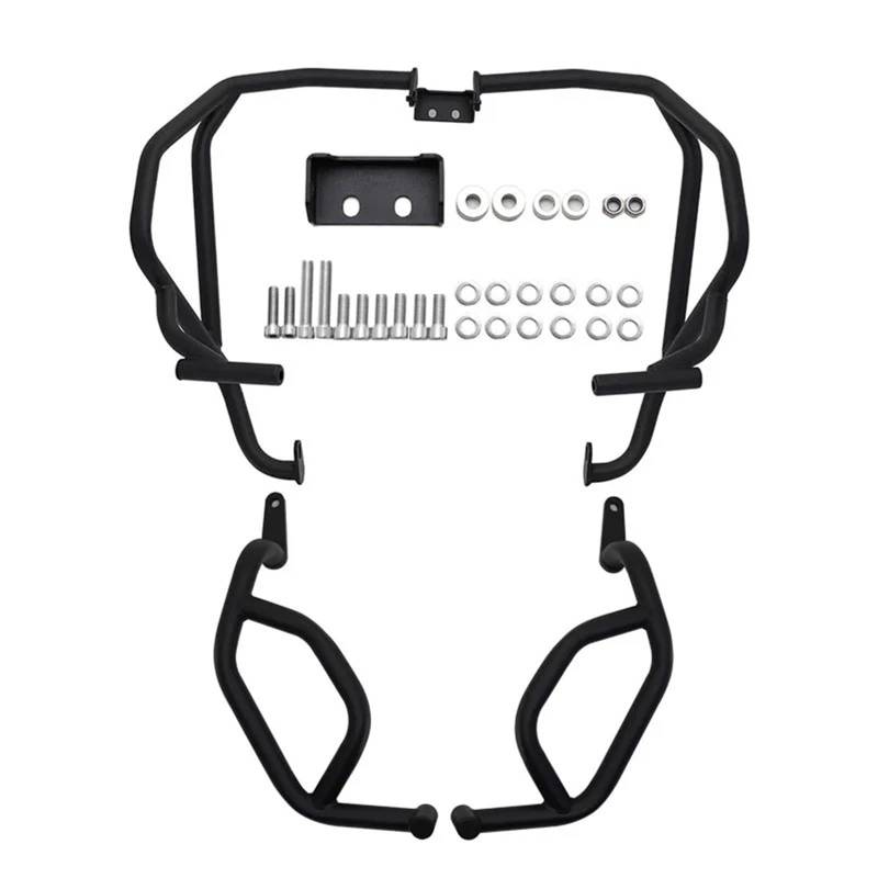 motorrad stoßstangen blöcke Rahmenstoßstange Anti-Crash-Bar Anti-Fall-Schutz-Kit Motorschutzabdeckung Passend für CFMOTO 450 MT 2024 450MT Sturzbügel(Full Set Black) von EHYSYN