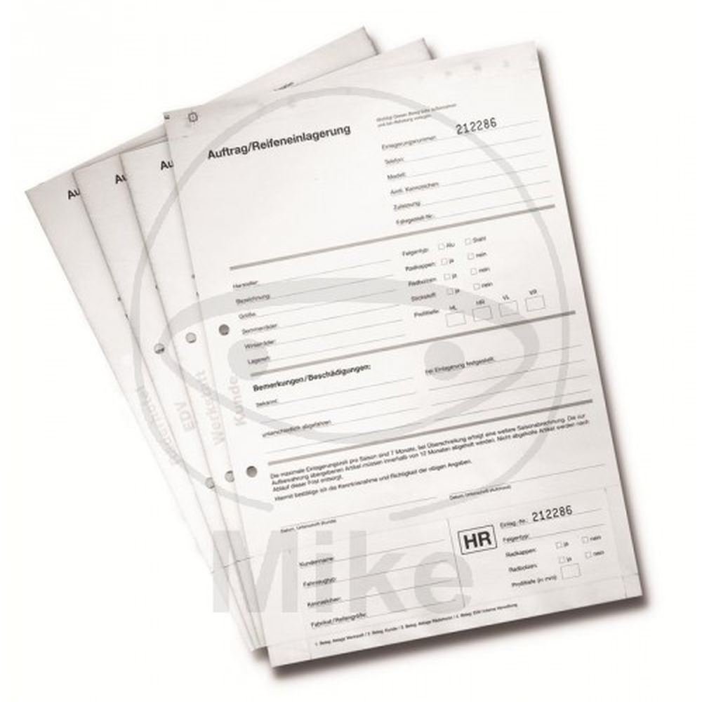 Eichner Reifen-Einlagerungsformulare EINLGAGERUNGSFORMULAR 25ST BLOCK M.25 BLATT Eichner Reifen-Einlagerungsformulare EINLGAGERUNGSFORMULAR 25ST BLOCK M.25 BLATT von Eichner