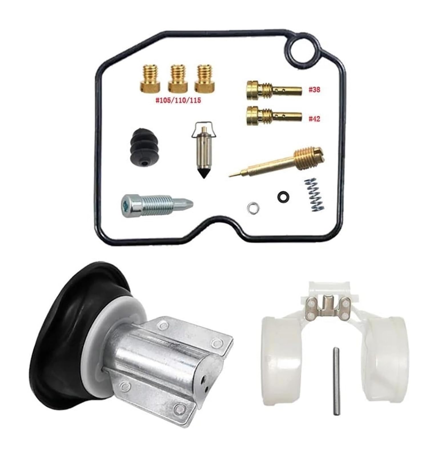 Vergaser Für Suz&uki Für Burgman 400 Skywave400 AN400 1998-2002 Roller Float Vergaser Umrüstteile Reparaturset Motorrad-(Color 2) von EIDASH