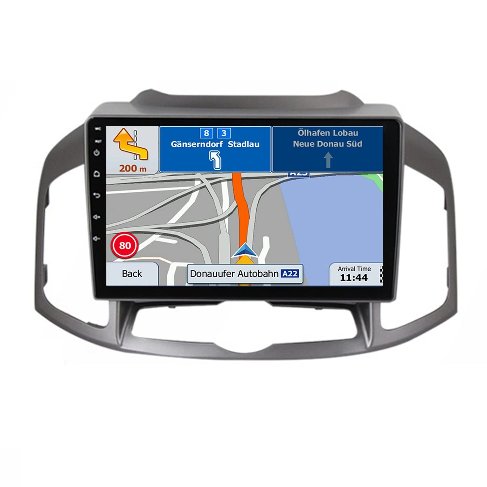 Android 11 Autoradio mit navi für Chevrolet Captiva 2011-2017 9" Touchscreen Auto Multimedia Player mit drahtlosem Carplay mit CD DVD Player Lenkradsteuerung (Color : M100S B) von EIDEMED