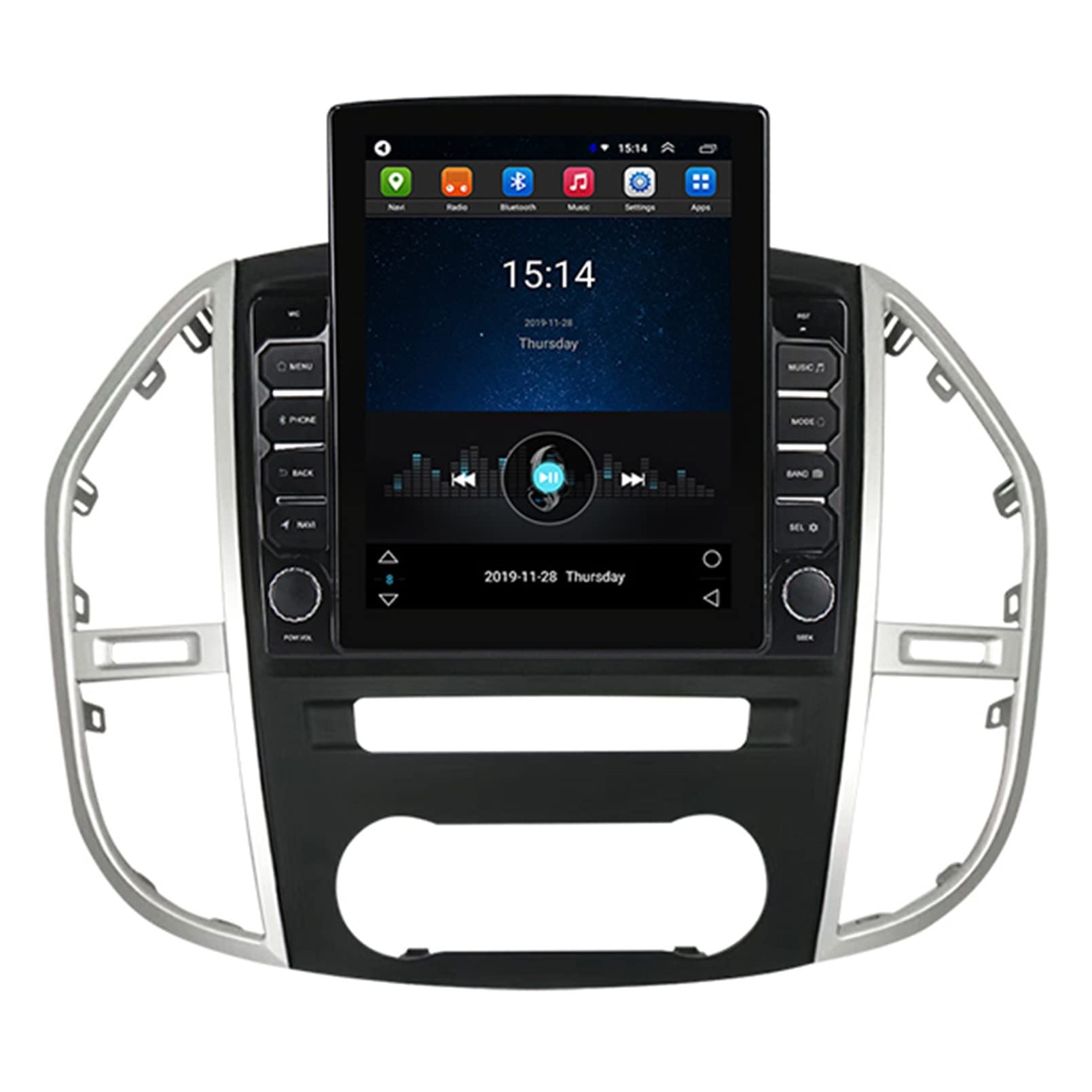 Android system FM Radio Autoradio für Mercedes Benz Vito 3 W447 2014 2015 2016-2020 9.7 Zoll Car Multimedia Player Bluetooth Bildschirm Freisprecheinrichtung Mirror Link (Color : XY-TS150) von EIDEMED