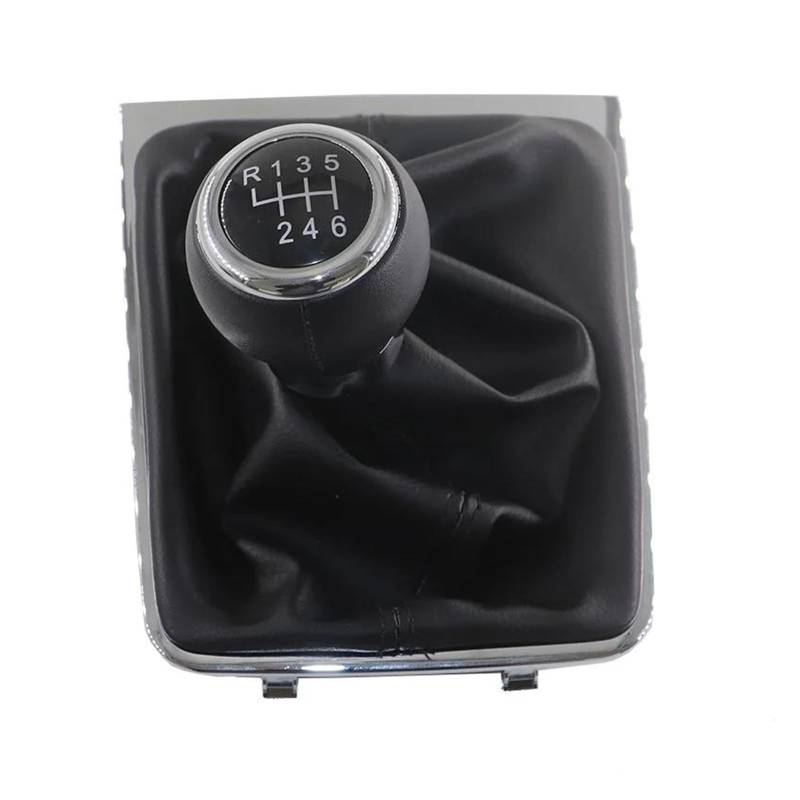 Auto Schaltknauf Für VW Für Passat Für B7 Für CC 2011-2015 Getriebe Schaltknauf Schalthebel Schaltknauf Boot Leder Getriebe Griff Schalthebel 6 Geschwindigkeit Schalthebel Stick(Type 1) von EIMMLSX