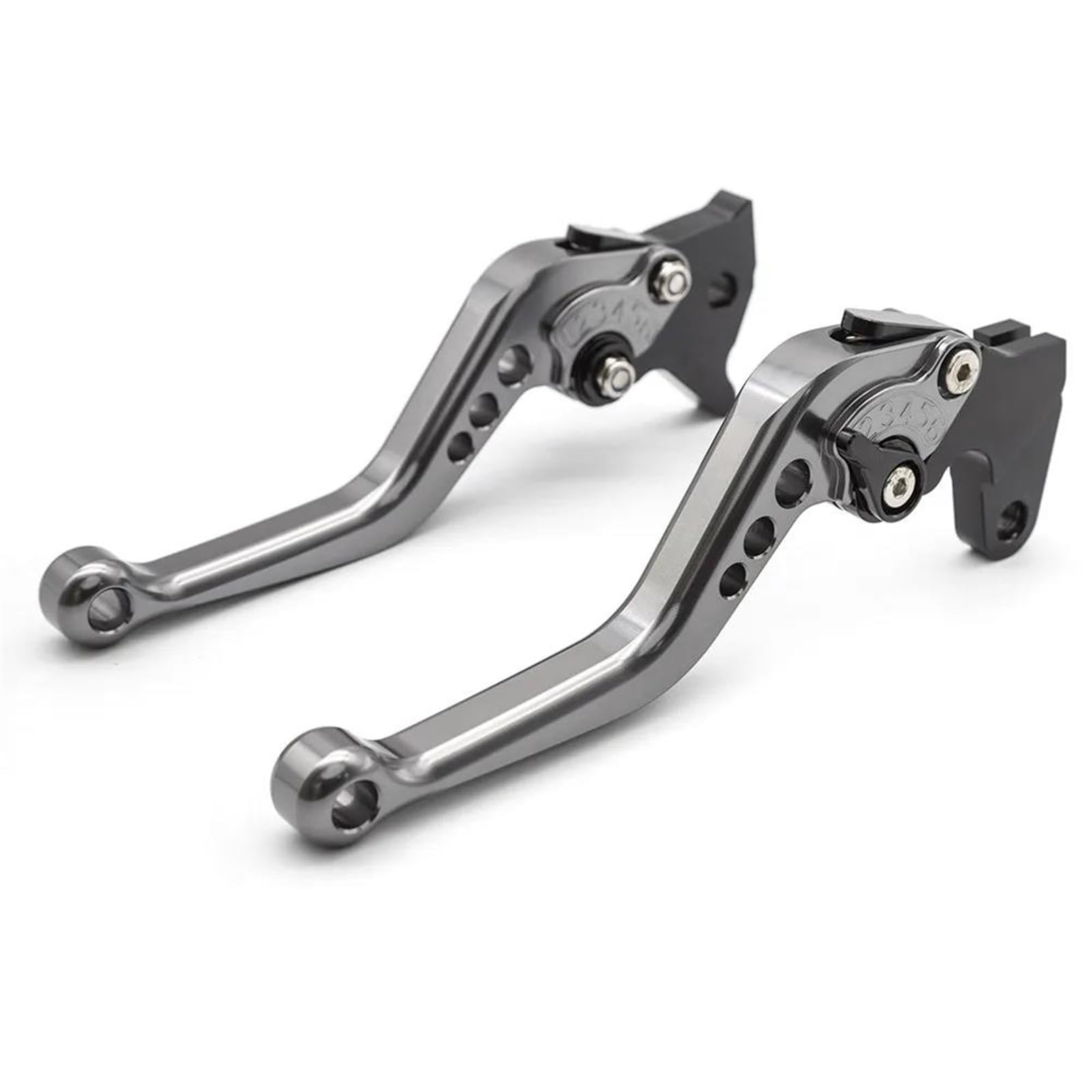 Motorrad Bremshebel Lenker Für Triumph Für Speed ​​400 Für Scrambler 400X 2023 2024 CNC Kurz/Lang Motorrad Einstellbare Bremskupplungshebel Zubehör Bremshebel Kupplungshebel(147mm Gray) von EIMMLSX