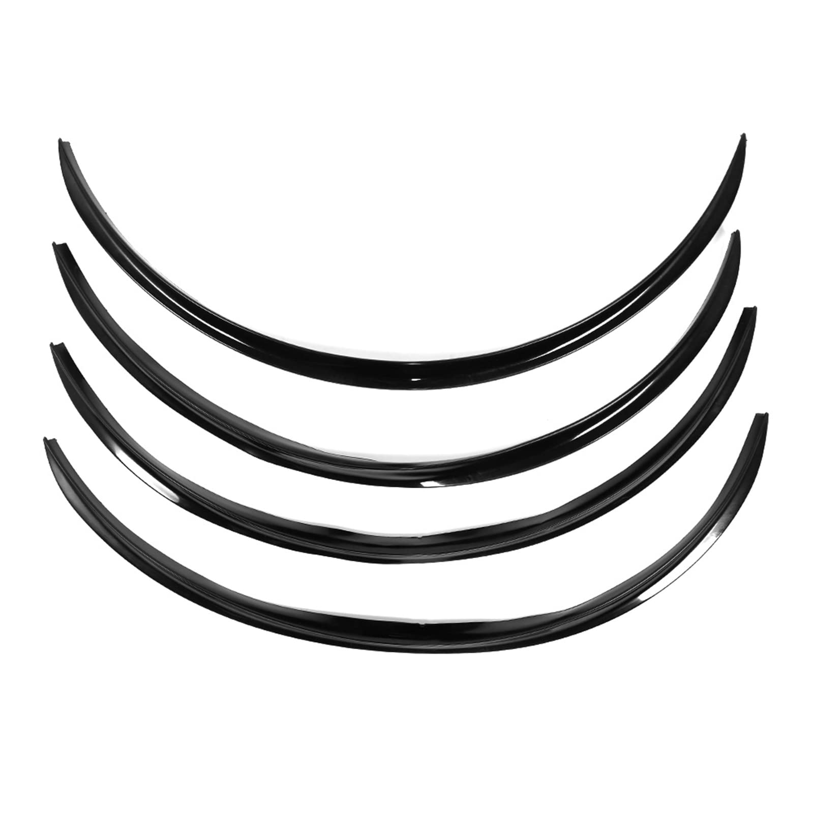 4pcs Universal Car Wheel Augenbrauen Beschützer Lippenverzierung, Kohlefaser -Antiscrach -Wöckungslippenstreifen, 72 Cm 28,4 Zoll Kohlefaserstil ABSRAD -Augenbrauen (Schwarz) von EIMSOAH