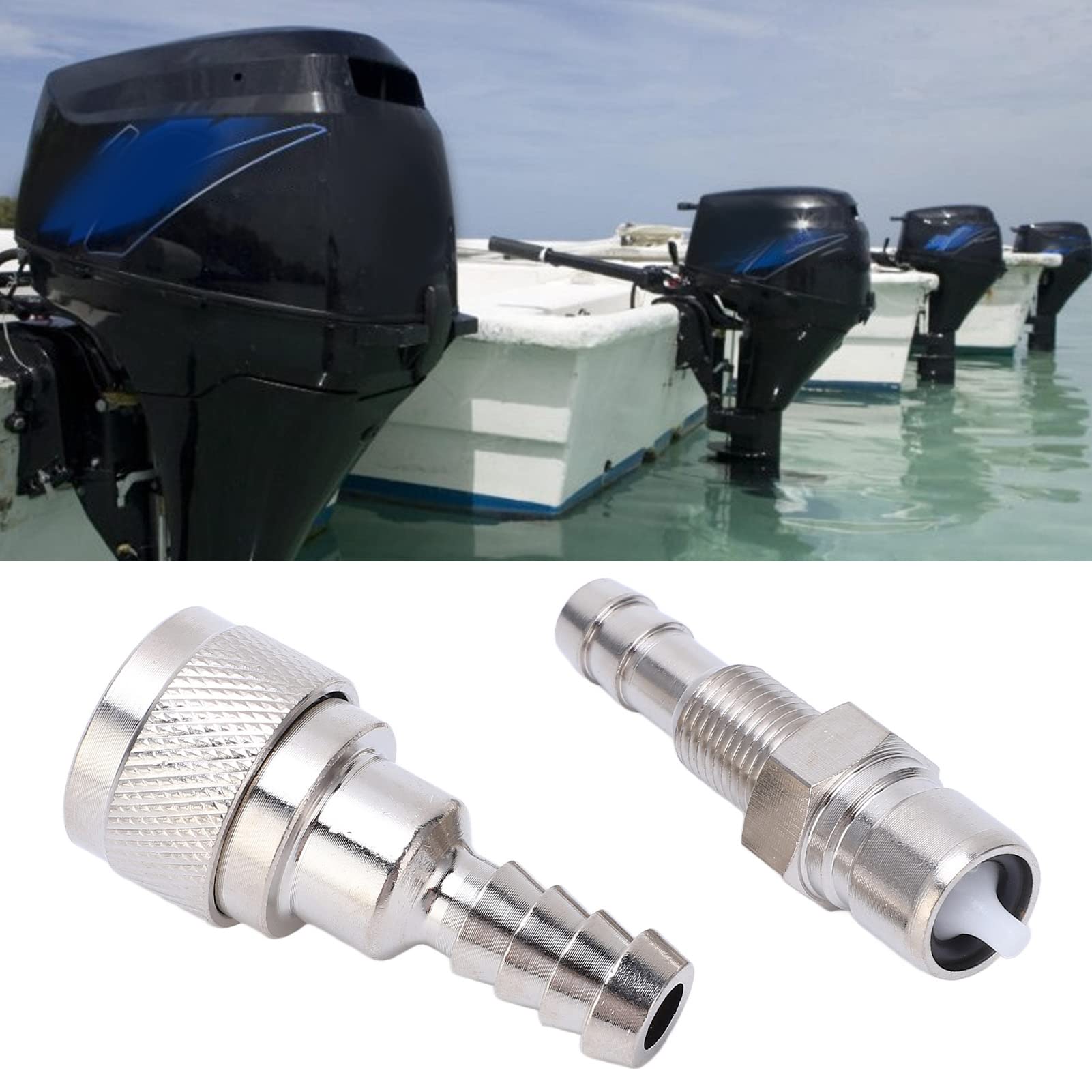 EIMSOAH Außenbord-Kraftstoffschlauchanschluss, 2 Stück Kraftstoffleitungsanschluss Männlich Weiblich 3B2 70250 1 für Außenbord-2-4-Takt-Motor 5 PS Bis 90 PS, Kraftstoffanschluss für EIMSOAH Außenbord-Kraftstoffschlauchanschluss, 2 Stück Kraftstoffleitungsanschluss Männlich Weiblich 3B2 70250 1 für Außenbord-2-4-Takt-Motor 5 PS Bis 90 PS, Kraftstoffanschluss für von EIMSOAH