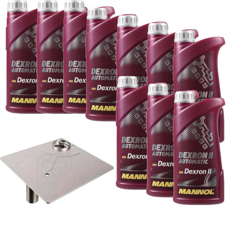 Automatikgetriebe Ölwechsel Satz Getriebeölwechselsatz mit 10 L Dexron II Automatikgetriebeöl + Getriebeölfilter von EISENFELS