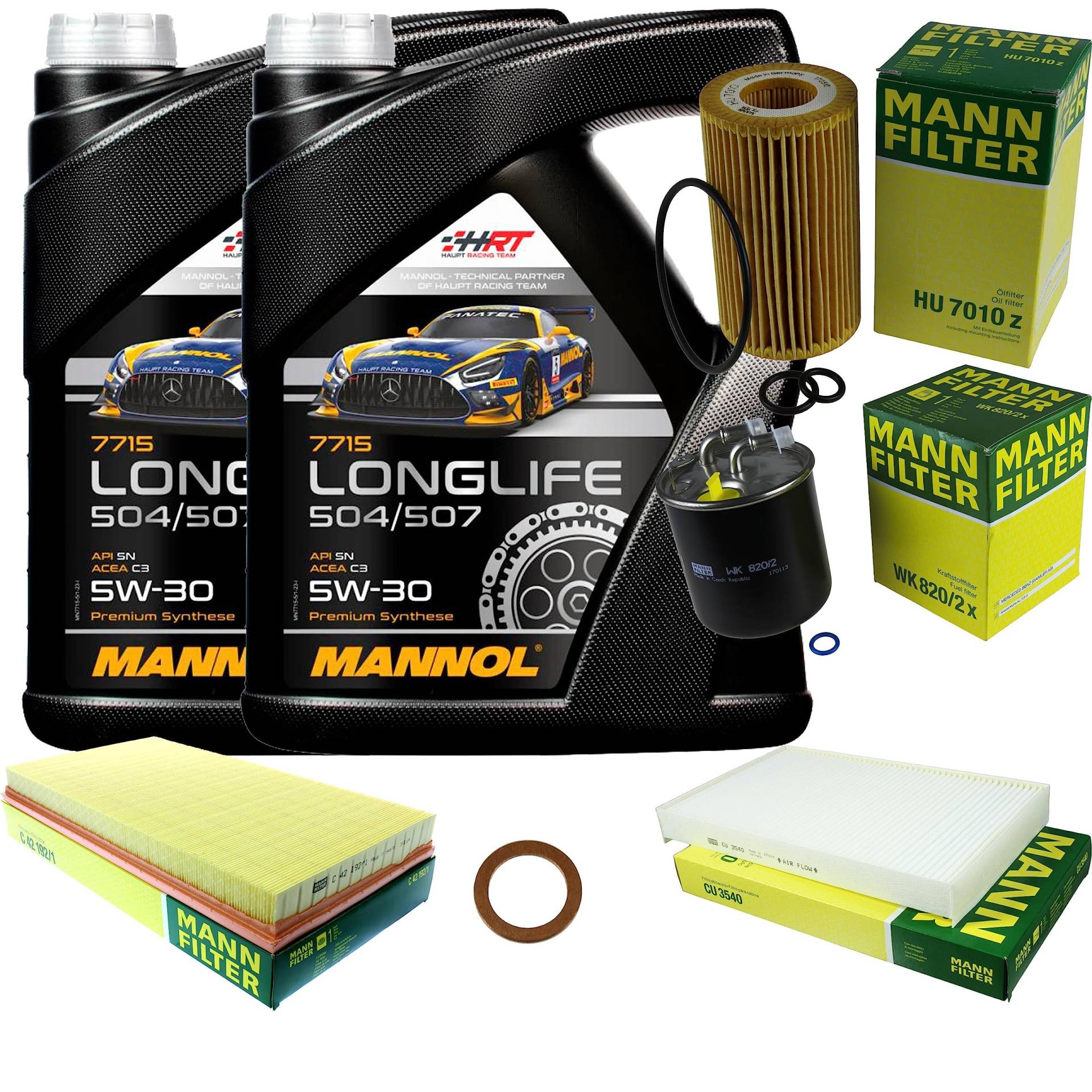 EISENFELS Filter Set Inspektionspaket erstellt mit 10 L Motoröl MANNOL Longlife 504/507 5W-30, MANN-FILTER Ölfilter, Luftfilter, Kraftstofffilter, Innenraumfilter, Dichtring EISENFELS Filter Set Inspektionspaket erstellt mit 10 L Motoröl MANNOL Longlife 504/507 5W-30, MANN-FILTER Ölfilter, Luftfilter, Kraftstofffilter, Innenraumfilter, Dichtring von EISENFELS