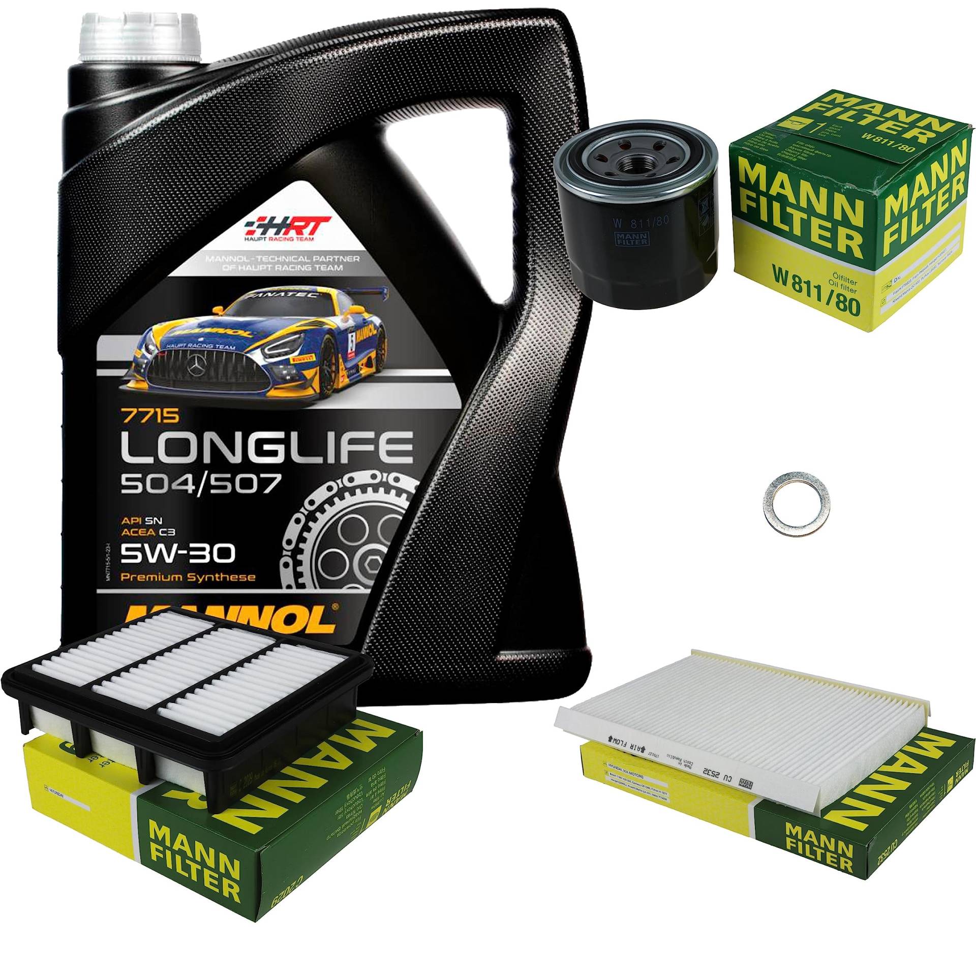 EISENFELS Filter Set Inspektionspaket erstellt mit 5 L Motoröl MANNOL Longlife 504/507 5W-30, MANN-FILTER Ölfilter, Luftfilter, Innenraumfilter, Dichtring EISENFELS Filter Set Inspektionspaket erstellt mit 5 L Motoröl MANNOL Longlife 504/507 5W-30, MANN-FILTER Ölfilter, Luftfilter, Innenraumfilter, Dichtring von EISENFELS