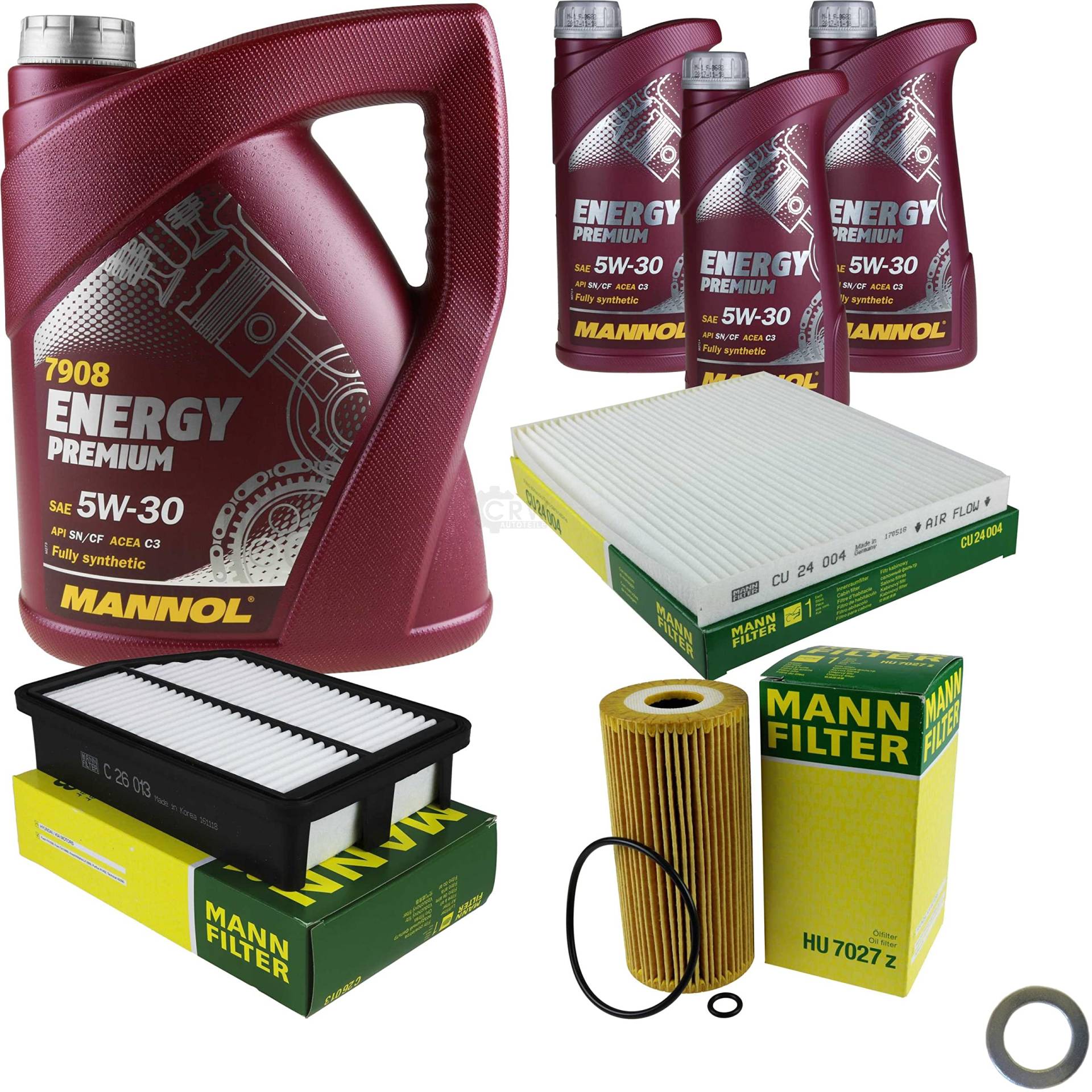 EISENFELS Filter Set Inspektionspaket erstellt mit 8 L Motoröl MANNOL Energy 5W-30, MANN-FILTER Ölfilter, Luftfilter, Innenraumfilter, Verschlussschraube EISENFELS Filter Set Inspektionspaket erstellt mit 8 L Motoröl MANNOL Energy 5W-30, MANN-FILTER Ölfilter, Luftfilter, Innenraumfilter, Verschlussschraube von EISENFELS