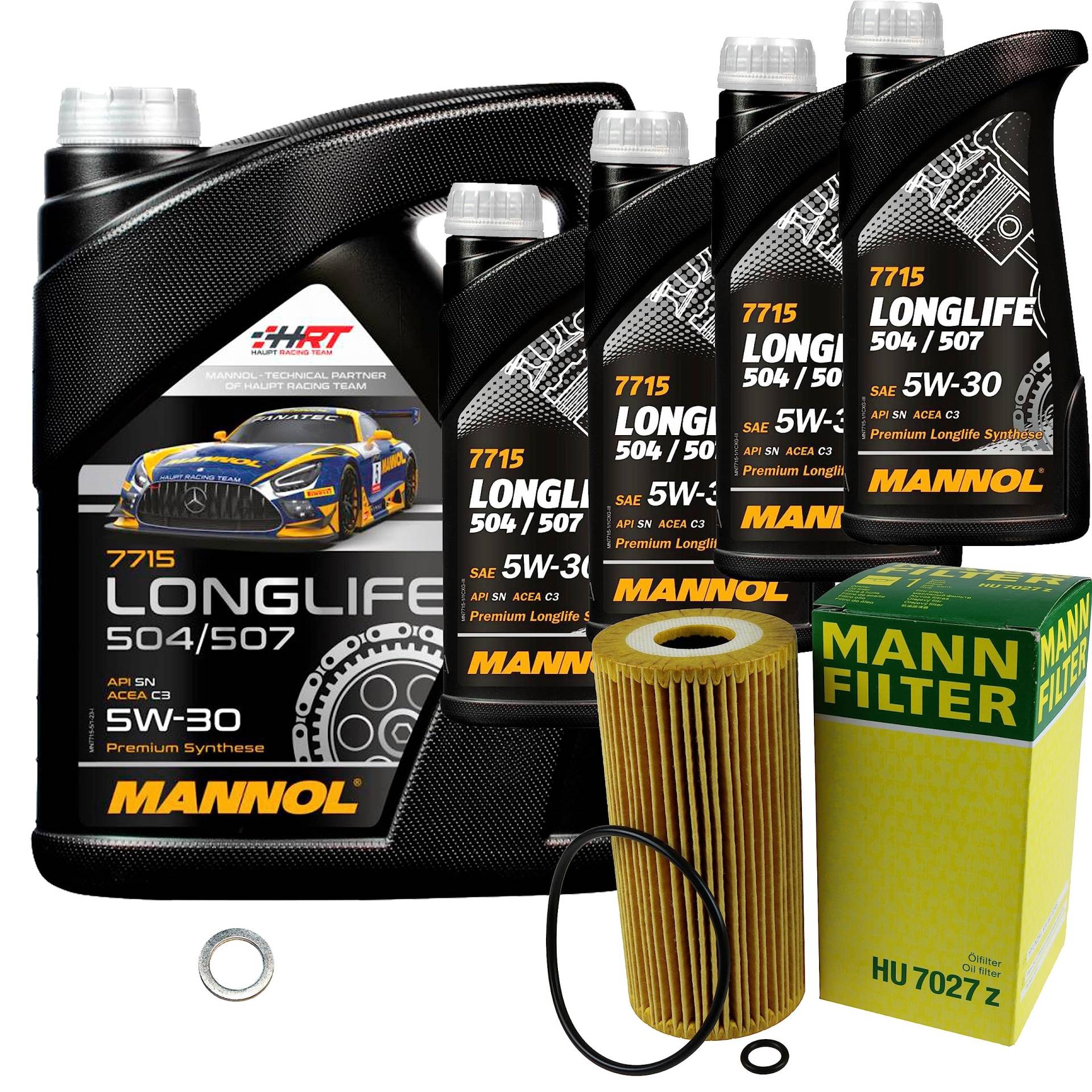 EISENFELS Filter Set Inspektionspaket erstellt mit 9 L Motoröl MANNOL Longlife 504/507 5W-30, MANN-FILTER Ölfilter, Dichtring EISENFELS Filter Set Inspektionspaket erstellt mit 9 L Motoröl MANNOL Longlife 504/507 5W-30, MANN-FILTER Ölfilter, Dichtring von EISENFELS
