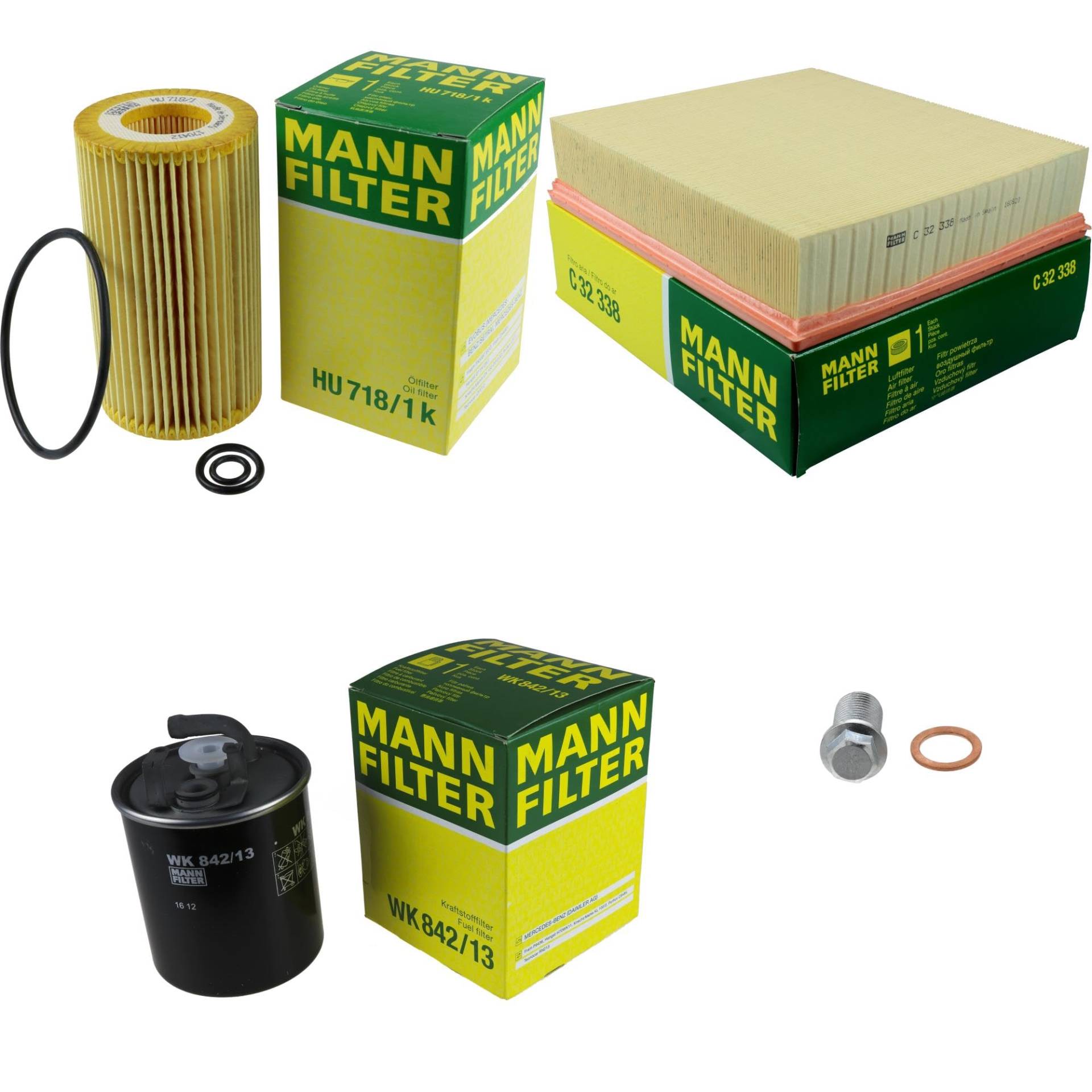 EISENFELS Filter Set Inspektionspaket erstellt mit MANN-FILTER Ölfilter HU 718/1 k, Luftfilter C 32 338, Kraftstofffilter WK 842/13, Verschlussschraube EISENFELS Filter Set Inspektionspaket erstellt mit MANN-FILTER Ölfilter HU 718/1 k, Luftfilter C 32 338, Kraftstofffilter WK 842/13, Verschlussschraube von EISENFELS