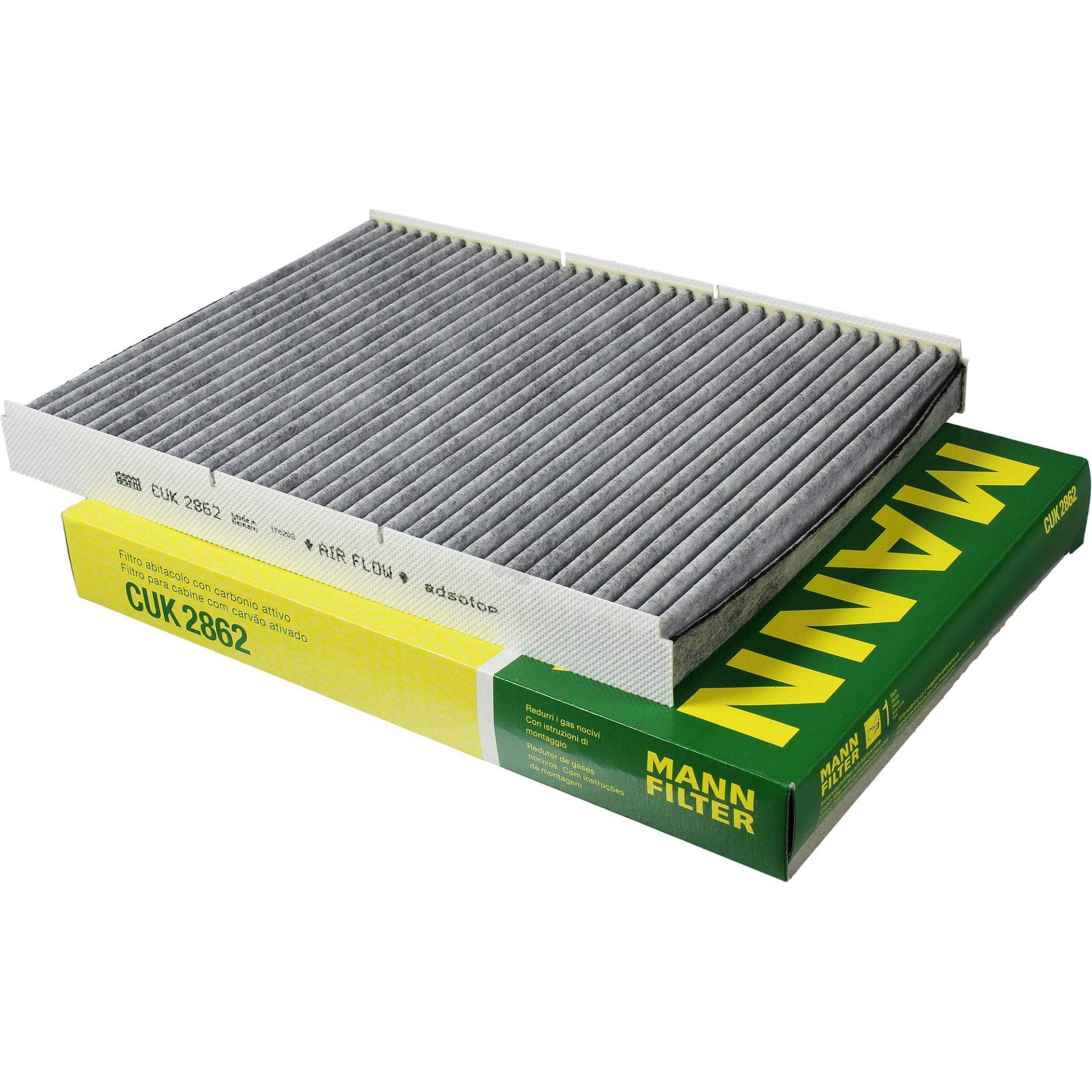 EISENFELS Filter Set Inspektionspaket erstellt mit MANN-FILTER Ölfilter W 712/52, Luftfilter C 4287/2, Innenraumfilter CUK 2862, Verschlussschraube EISENFELS Filter Set Inspektionspaket erstellt mit MANN-FILTER Ölfilter W 712/52, Luftfilter C 4287/2, Innenraumfilter CUK 2862, Verschlussschraube von EISENFELS