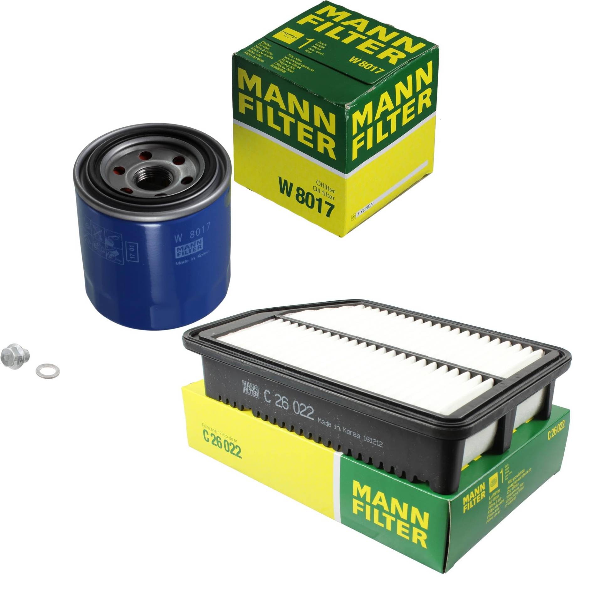 EISENFELS Filter Set Inspektionspaket erstellt mit MANN-FILTER Ölfilter W 8017, Luftfilter C 26 022, Verschlussschraube EISENFELS Filter Set Inspektionspaket erstellt mit MANN-FILTER Ölfilter W 8017, Luftfilter C 26 022, Verschlussschraube von EISENFELS