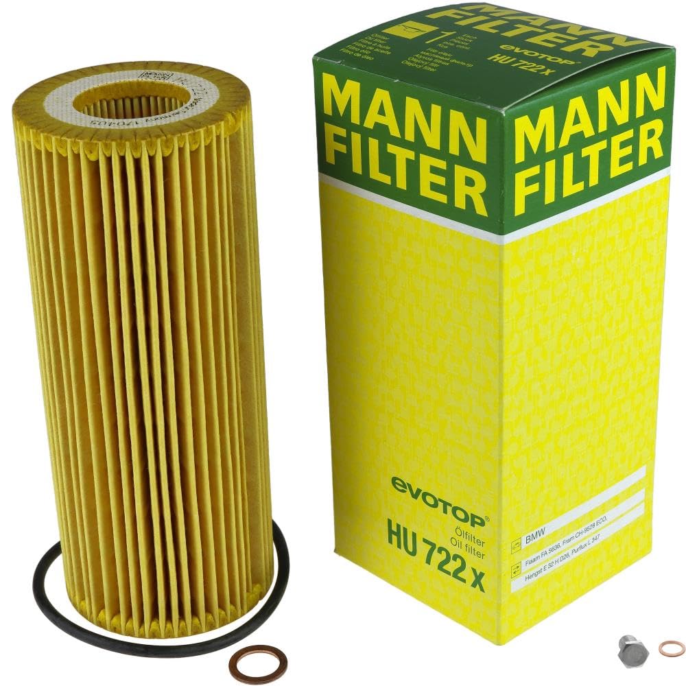 EISENFELS Filter Set erstellt mit MANN-FILTER Ölfilter HU 722 x, Verschlussschraube von EISENFELS