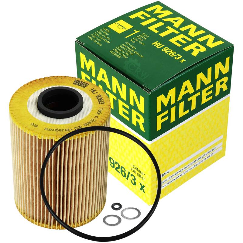 EISENFELS Filter Set erstellt mit MANN-FILTER Ölfilter HU 926/3 x, Verschlussschraube von EISENFELS