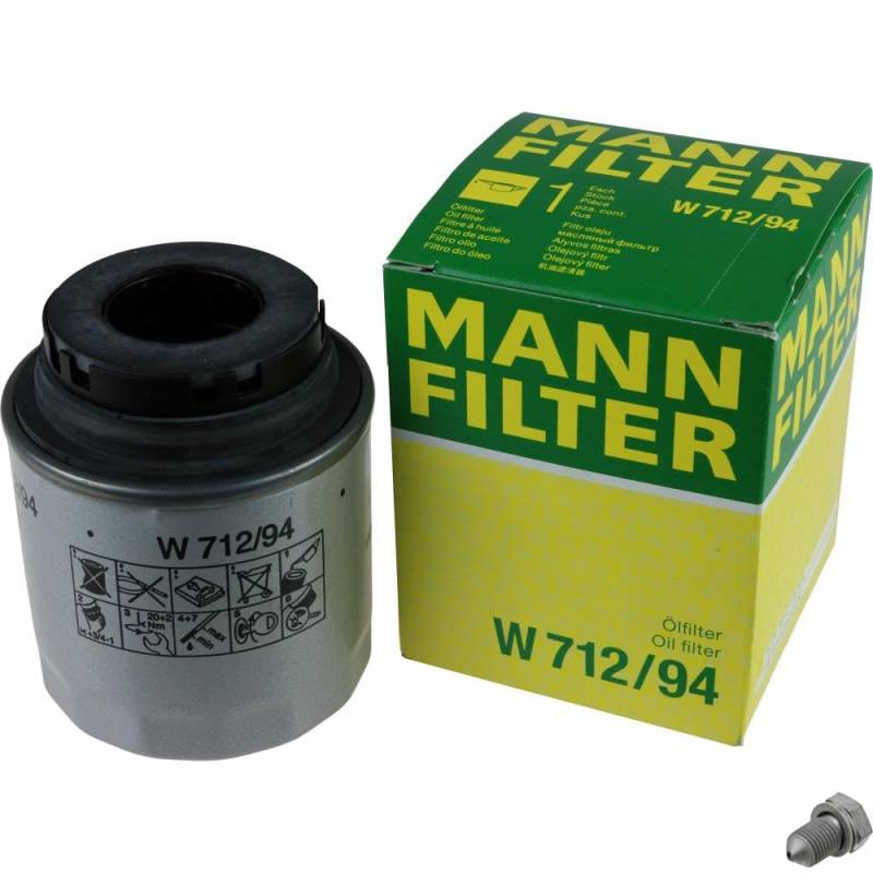 EISENFELS Filter Set erstellt mit MANN-FILTER Ölfilter W 712/94, Verschlussschraube von EISENFELS