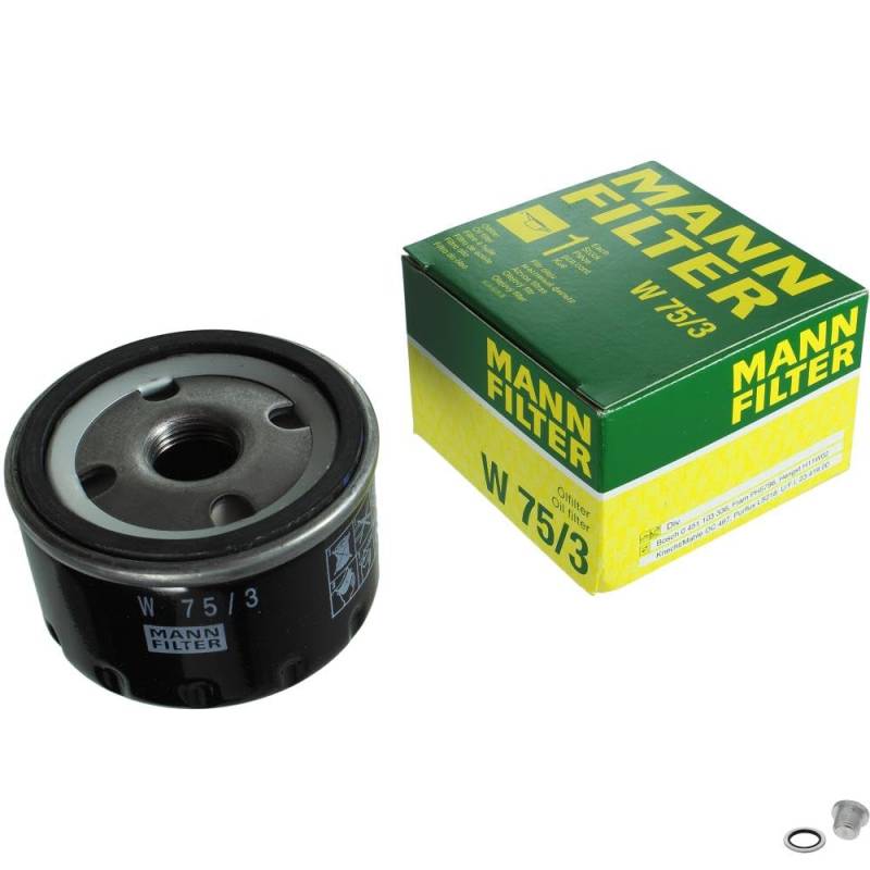 EISENFELS Filter Set erstellt mit MANN-FILTER Ölfilter W 75/3, Verschlussschraube von EISENFELS