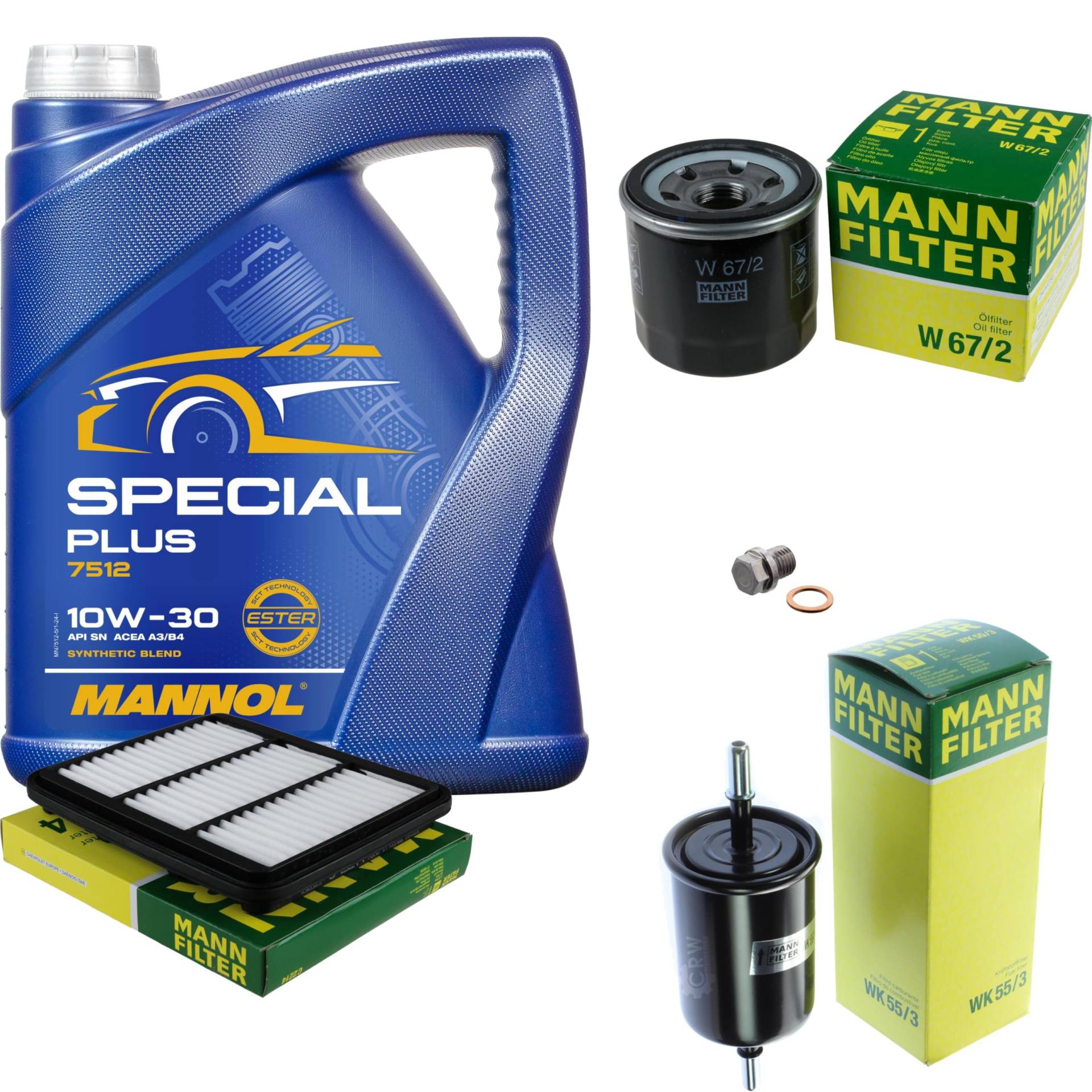 EISENFELS Inspektionspaket Wartungspaket Filterset mit 5 L Motoröl 10W-30, Ölfilter, Luftfilter, Kraftstofffilter, Verschlussschraube EISENFELS Inspektionspaket Wartungspaket Filterset mit 5 L Motoröl 10W-30, Ölfilter, Luftfilter, Kraftstofffilter, Verschlussschraube von EISENFELS