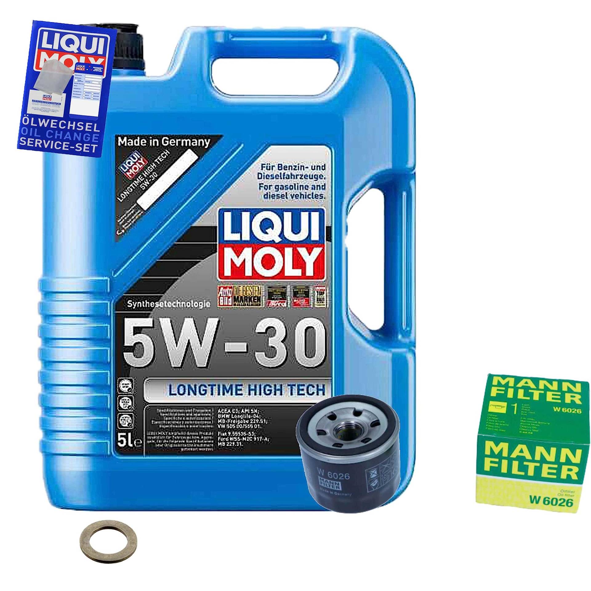 EISENFELS Inspektionspaket Wartungspaket Filterset mit 5 L Motoröl 5W-30, Ölfilter, Dichtring EISENFELS Inspektionspaket Wartungspaket Filterset mit 5 L Motoröl 5W-30, Ölfilter, Dichtring von EISENFELS