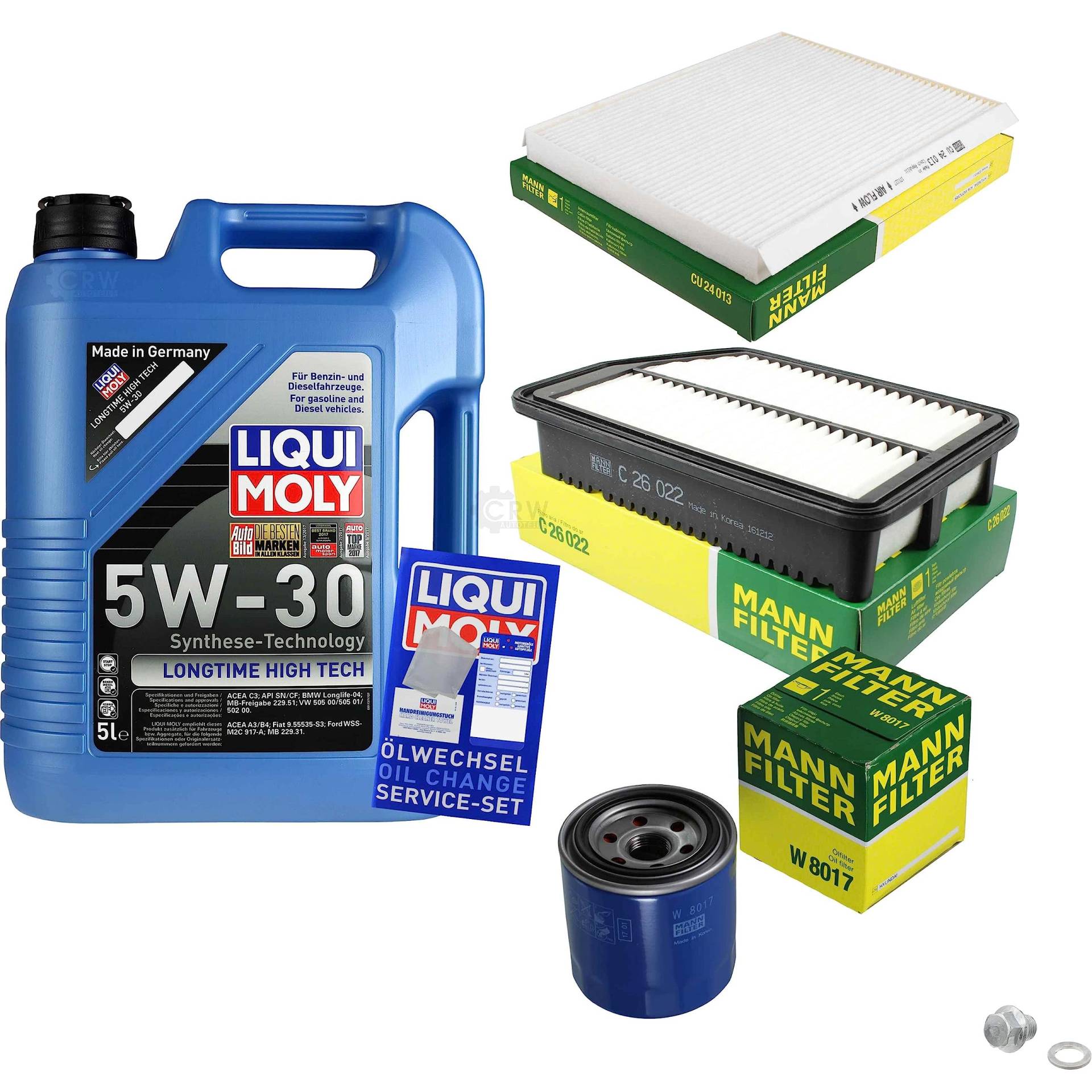 EISENFELS Inspektionspaket Wartungspaket Filterset mit 5 L Motoröl 5W-30, Ölfilter, Luftfilter, Innenraumfilter, Verschlussschraube EISENFELS Inspektionspaket Wartungspaket Filterset mit 5 L Motoröl 5W-30, Ölfilter, Luftfilter, Innenraumfilter, Verschlussschraube von EISENFELS