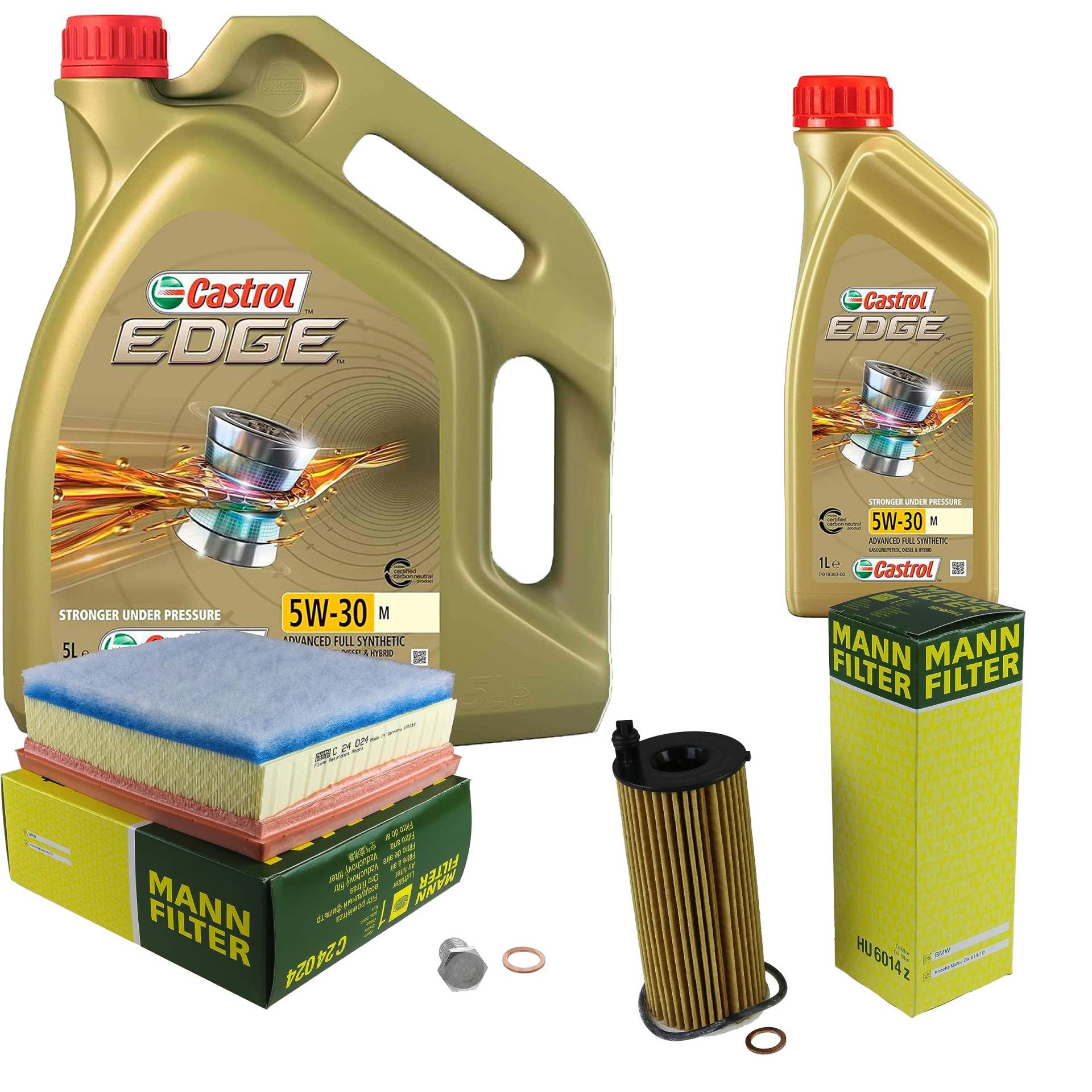 EISENFELS Inspektionspaket Wartungspaket Filterset mit 6 L Motoröl 5W-30, Ölfilter, Luftfilter, Verschlussschraube EISENFELS Inspektionspaket Wartungspaket Filterset mit 6 L Motoröl 5W-30, Ölfilter, Luftfilter, Verschlussschraube von EISENFELS