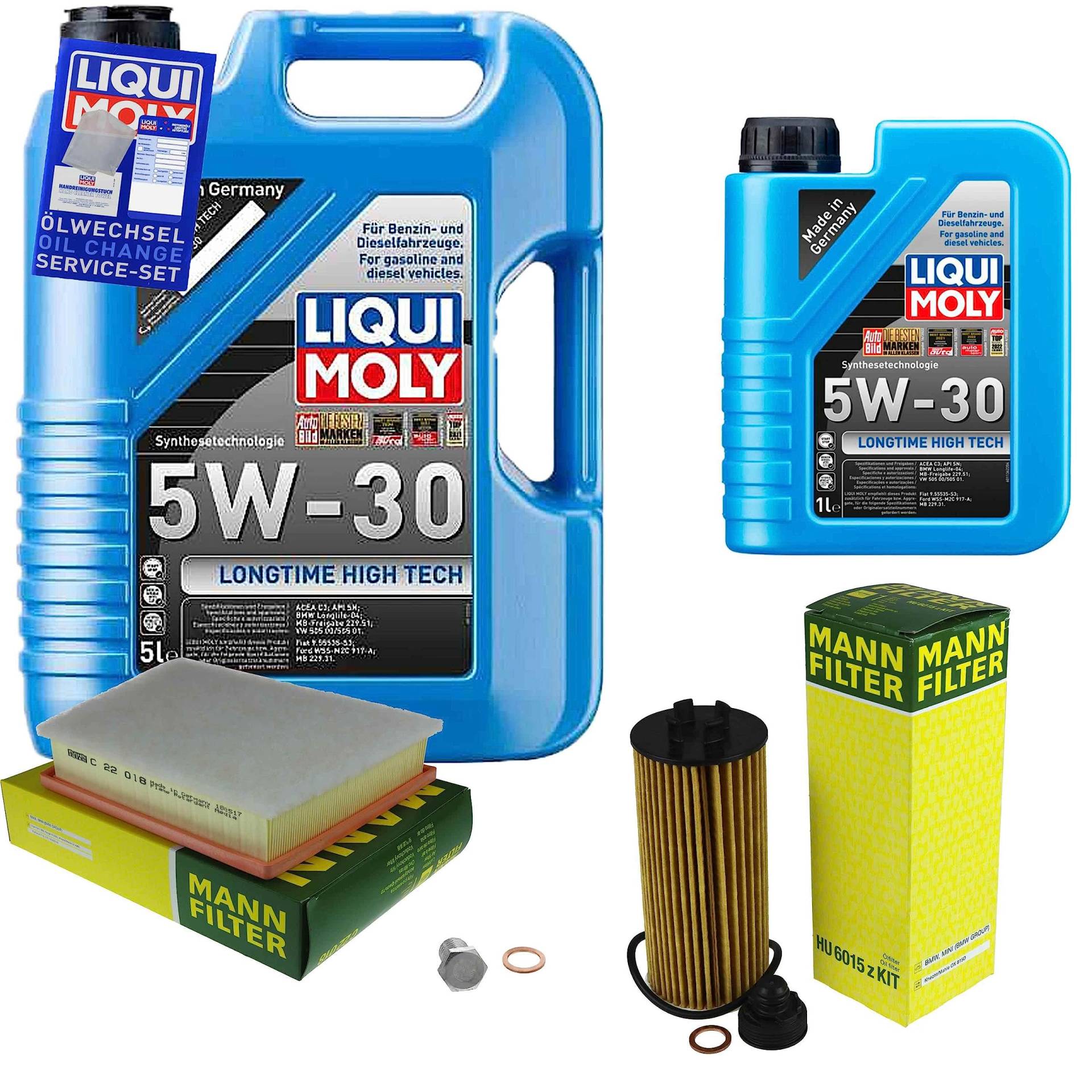 EISENFELS Inspektionspaket Wartungspaket Filterset mit 6 L Motoröl 5W-30, Ölfilter, Luftfilter, Verschlussschraube EISENFELS Inspektionspaket Wartungspaket Filterset mit 6 L Motoröl 5W-30, Ölfilter, Luftfilter, Verschlussschraube von EISENFELS