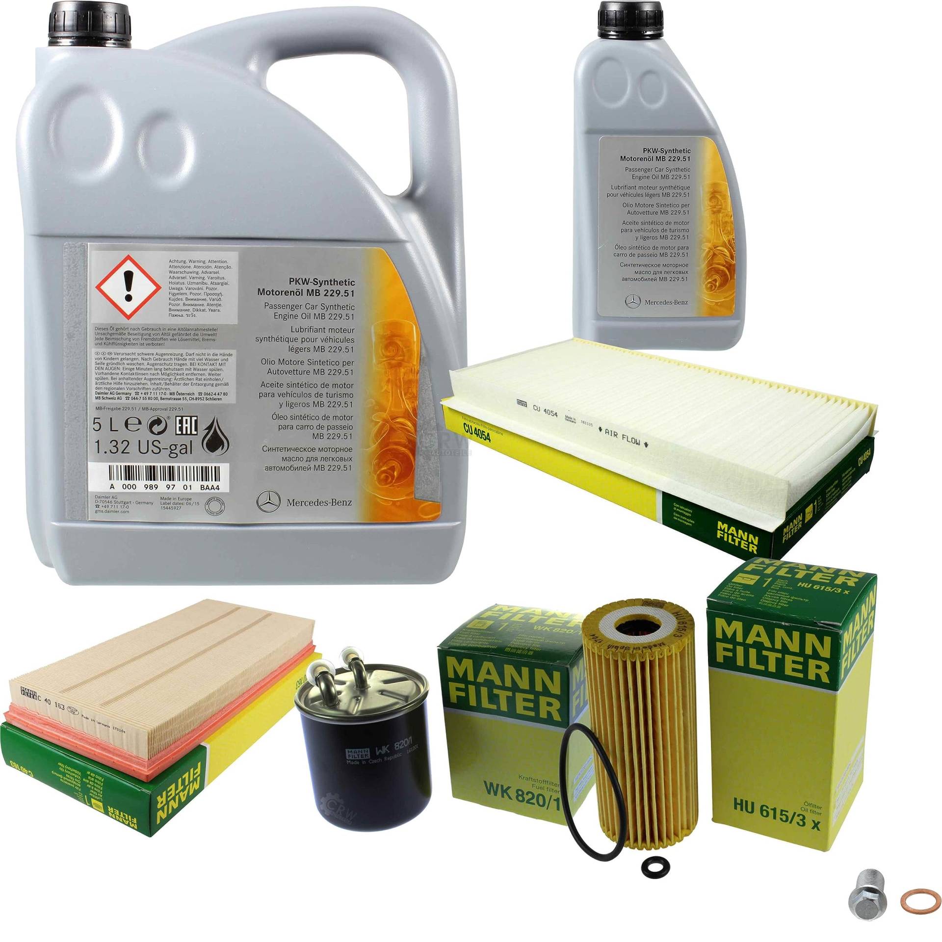EISENFELS Inspektionspaket Wartungspaket Filterset mit 6L Motoröl 5W-30, Ölfilter, Luftfilter, Kraftstofffilter, Innenraumfilter, Verschlussschraube EISENFELS Inspektionspaket Wartungspaket Filterset mit 6L Motoröl 5W-30, Ölfilter, Luftfilter, Kraftstofffilter, Innenraumfilter, Verschlussschraube von EISENFELS