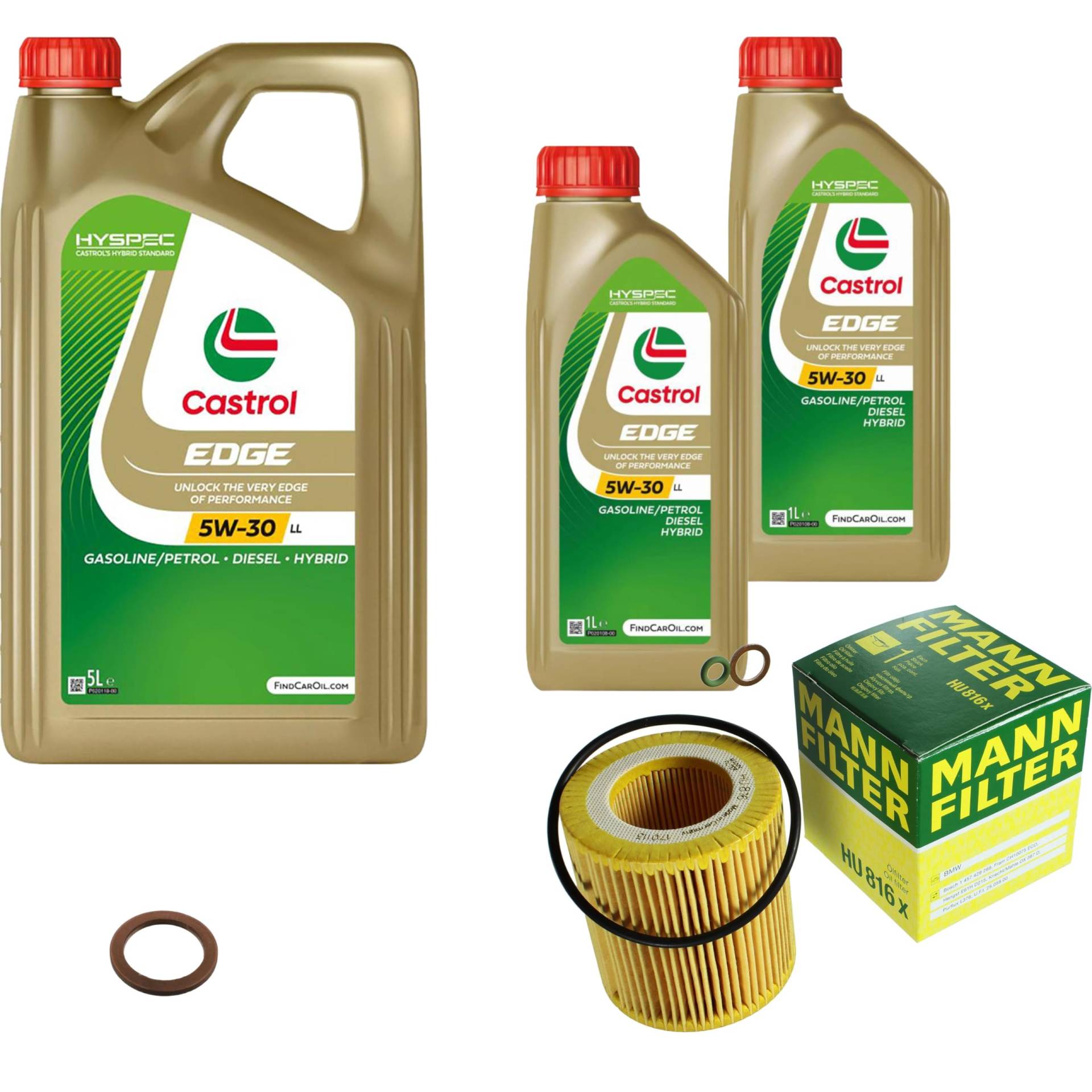 EISENFELS Inspektionspaket Wartungspaket Filterset mit 7 L Motoröl 5W-30 Ölfilter Verschlussschraube EISENFELS Inspektionspaket Wartungspaket Filterset mit 7 L Motoröl 5W-30 Ölfilter Verschlussschraube von EISENFELS